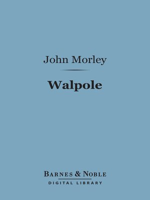 cover image of Walpole (Barnes & Noble Digital Library)